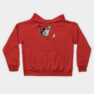 B Kliban Cat boxing Kids Hoodie